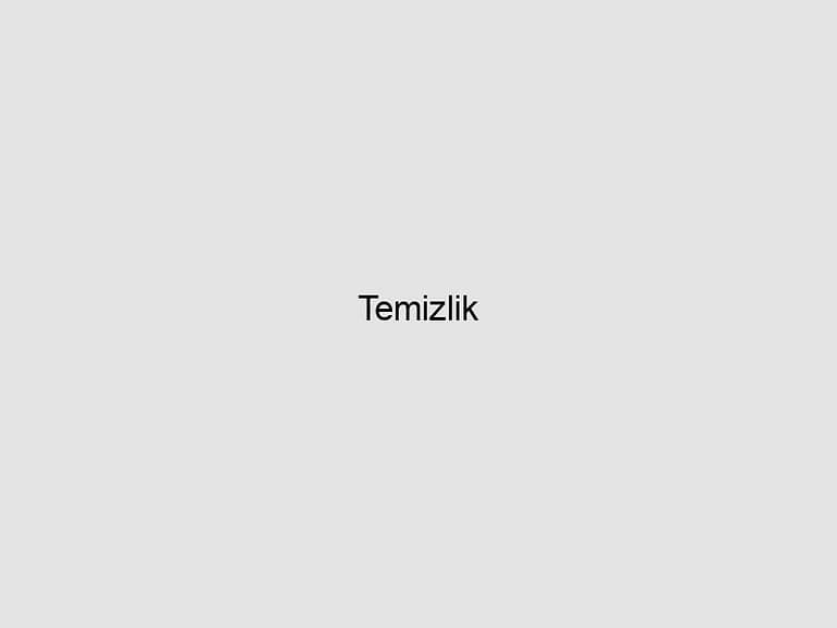 Read more about the article Temizlik