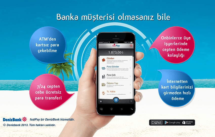 DenizBank’tan Mobil Cüzdan Uygulaması: fastPay